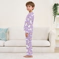 thumbnail image 4 of Cute Unicorn Cozy Soft Long Sleeves Top and Pants 2 Piece Cool Pjs Pajamas Set Sleepwear Size 3-11Y, 4 of 6