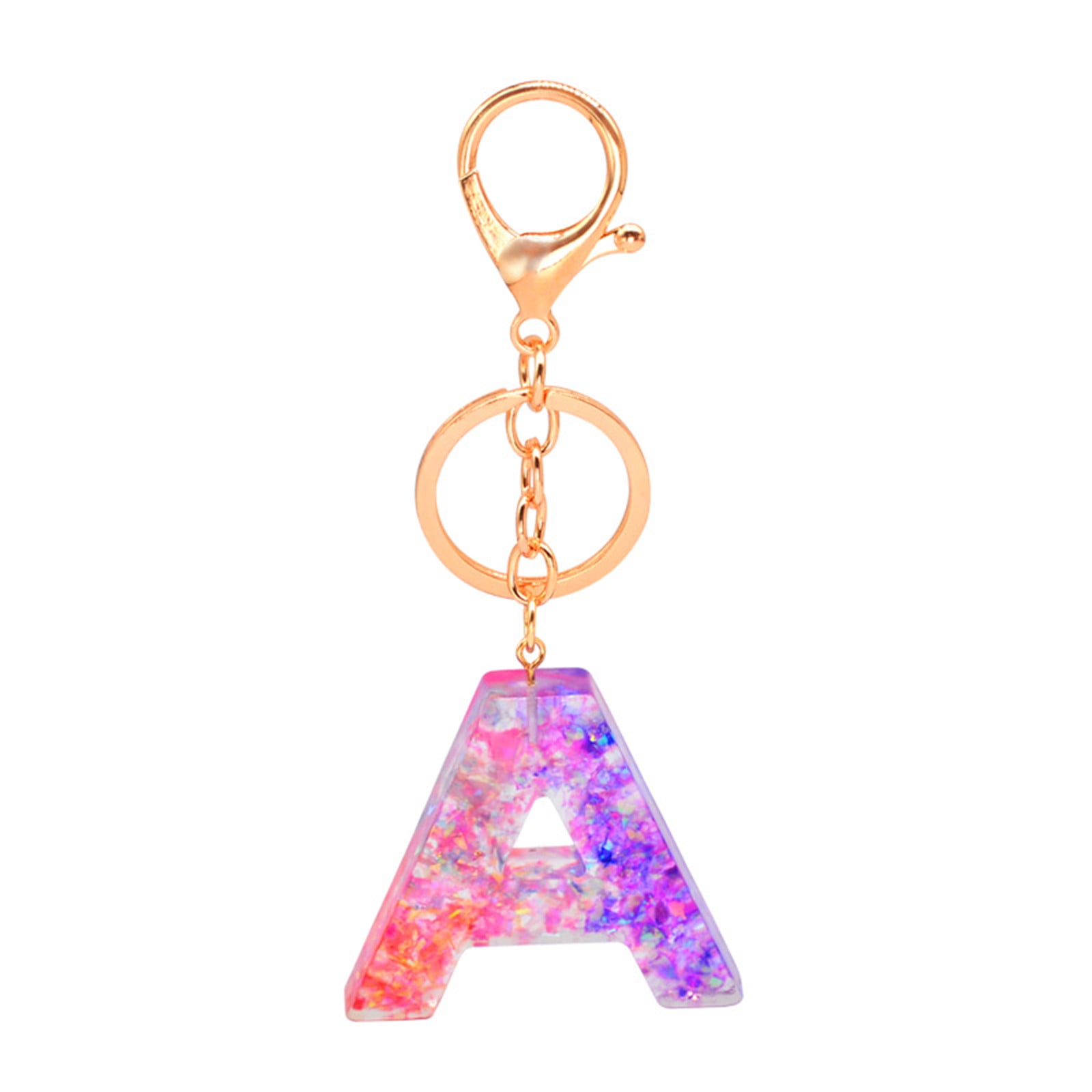 YUEHAO Keychains Resin Keychain Pendant Keychain Creative Letter