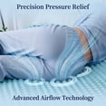 thumbnail image 5 of 3 Inch Full Mattress Topper, Reversible Extra Firm Support & Cooling Gel Egg Crate Memory Foam, Bed Mattress Hardener for Back Pain Relief, 5 of 8