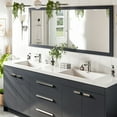 thumbnail image 4 of Eviva Lugano 84" Gray Modern Bathroom Vanity with White Integrated Acrylic Double Sink, 4 of 7