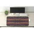 thumbnail image 2 of Ethnic Computer Mouse Pad, Abstract Geometrical Cultural Tribal Triangles on Colorful Stripes Folk Pattern, Rectangle Non-Slip Rubber Mousepad X-Large, 35" x 15" Gaming Size, Multicolor, by Ambesonne, 2 of 2