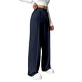thumbnail image 2 of Weardear Wide Leg Sweatpants for Women Drawstring Elastic Pants with Pockets High Waisted Workout Baggy Sweatpants, 2 of 6