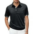 thumbnail image 2 of CYiJun George Polo Shirts for Men Short Sleeve Golf Shirts with Pocket Classic Casual Moisture Wicking Polos, 2 of 7