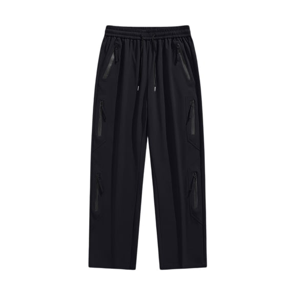 Maean Mens Pants Athletic Hiking Running Pant Elastic Waist Drawstring Straight Leg Loose Casual Pant with Pockets