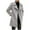 Gray, variant on ZQUUVOU Men's Winter Wool Coats Gentleman Slim Fit Casual Single Breasted Mid-Length Thermal Business Coat Outwear Black