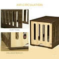 thumbnail image 5 of Yardi Yarda Furniture Style Dog Crate End Table with Removable Door Panel, Dog Crate Bed with Foam Cushion, Safety Lock, Indoor Use, for Small & Medium Dogs, Brown, 5 of 11