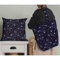 thumbnail image 5 of Soimoi Modal Satin Fabric Moon & Galaxy Decor Fabric Printed Yard 42 Inch Wide, 5 of 5