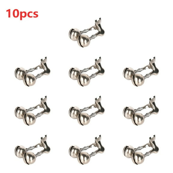 Beisidaer 10Pcs Fishing Bite Alarms Fishing Rod Bell Rod Clamp Tip Clip Bells Ring