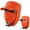 Orange, variant on Waterproof Faux Fur Trapper Hat - Windproof Winter Hunting Hat with Detachable Face Mask & Ear Flaps