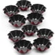thumbnail image 1 of Paquete de 10 moldes para tartas, mini moldes para magdalenas y pasteles de acero al carbono, 1 of 5