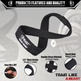 thumbnail image 2 of Beastpowergear Figure 8 Strap | Heavy Duty Deadlift Weight Lifting Power Wrist Strap | Weightlifting Powerlifting Shrugs Workout Men Women, 2 of 3