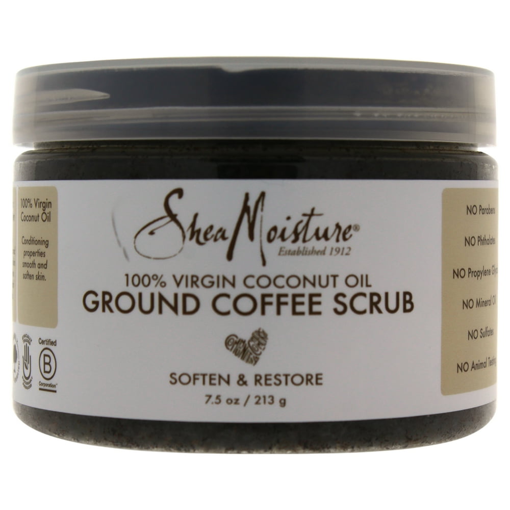 100 Virgin Coconut Oil Coffee Scrub by Shea Moisture for Unisex 7.5
