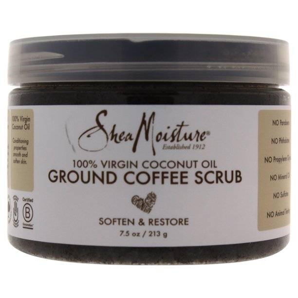 100 Virgin Coconut Oil Coffee Scrub by Shea Moisture for Unisex 7.5