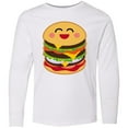 thumbnail image 3 of Inktastic Hamburger Kawaii Long Sleeve Youth T-Shirt, 3 of 5