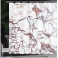 thumbnail image 4 of Ambesonne Marble Print Shower Curtain, Marble Grunge Stone, 69"Wx70"L, Beige Brown, 4 of 5