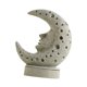 thumbnail image 4 of Quemador de incienso de luna creciente, adorno de resina para yoga y sala de estar. Gris, 4 of 9