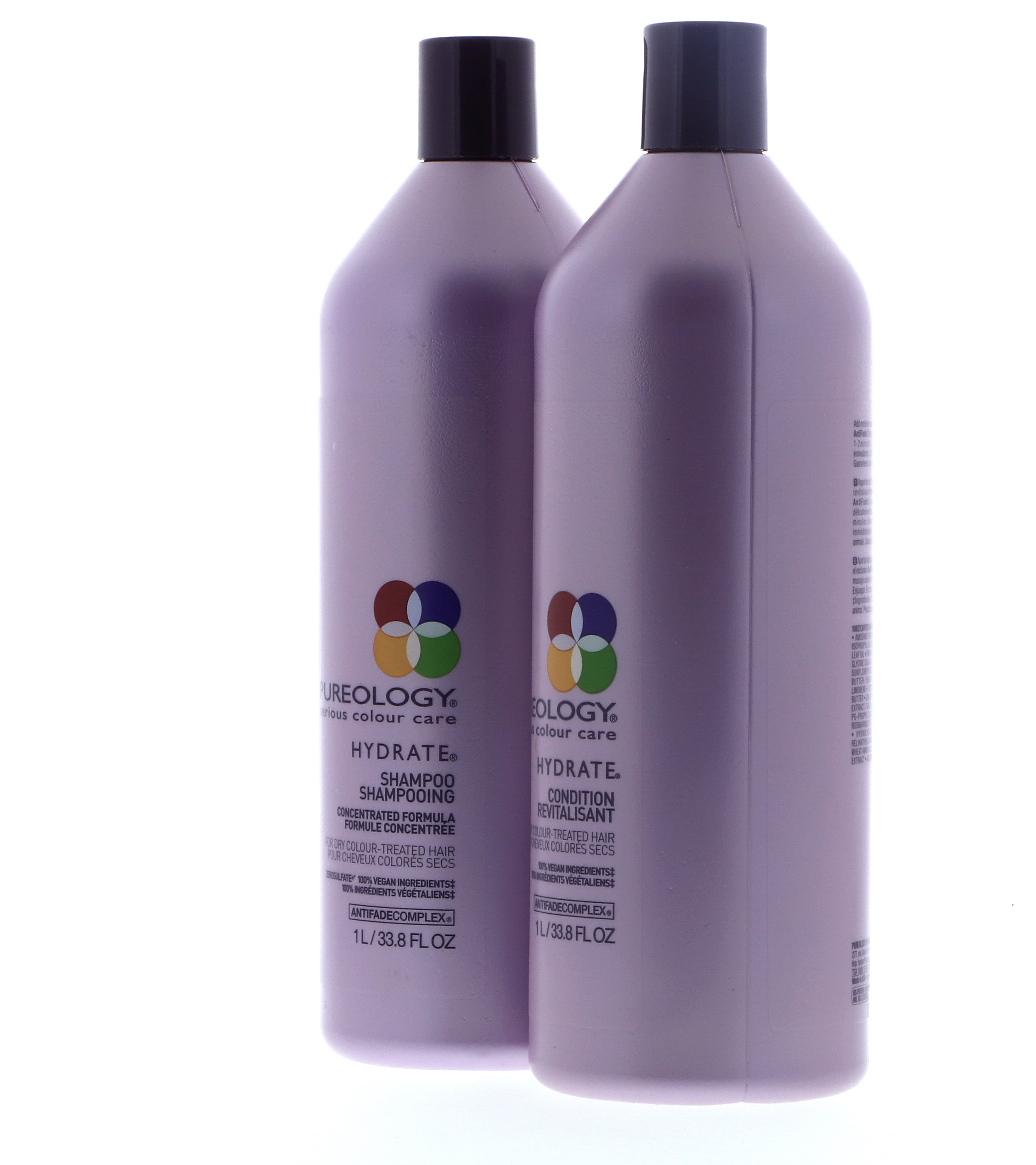 Pureology Hydrate Shampoo & Conditioner Liter Duo Set, 33.8 Oz