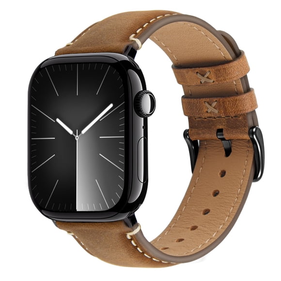 Correas de piel compatibles con Apple Watch de 44 mm para hombre