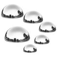 thumbnail image 1 of 6 piezas de jardín de acero inoxidable Hemisferio Garden Hollow Balls Balls Garden Mirrors, 1 of 5