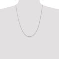 thumbnail image 2 of 14k White Gold 24 Inch 1.5mm Rope Chain Necklace Pendant Charm, 2 of 9