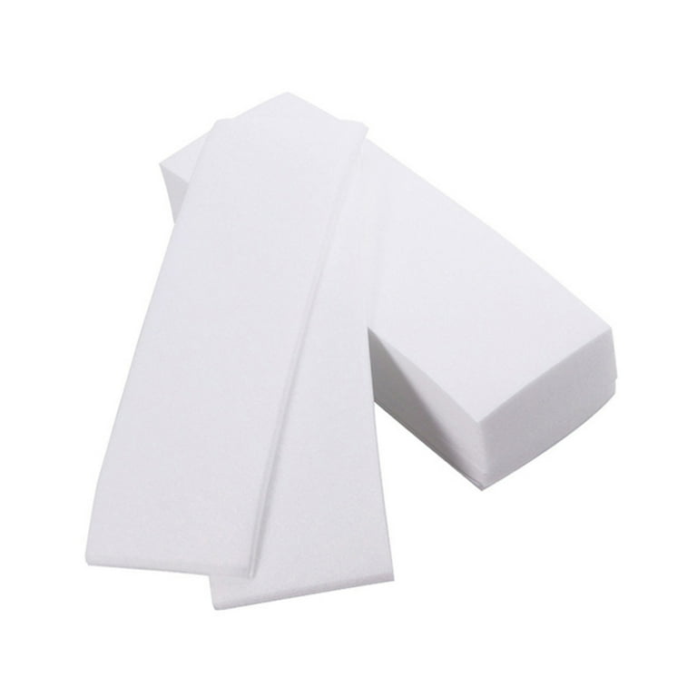 100 Pcs Wax Strip Paper Removal Wax Strips for Chest and Back White