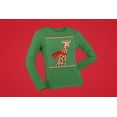 thumbnail image 5 of Old Glory Womens Big Giraffe Scarf Ugly Christmas Sweater Long Sleeve T Shirt, 5 of 6