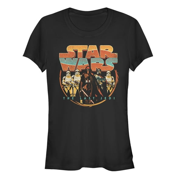 Junior's Star Wars The Last Jedi First Order Retro Graphic Tee Black 2X Large