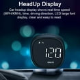 thumbnail image 2 of Car Motorcycle HUD Headup Display Digital Speedometer Support MPHKMH Time Display Overspeed Fatigue Driving Reminder with Sensor, 2 of 7