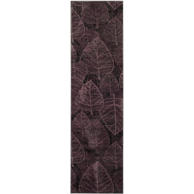 Safavieh Vintage 3'3" X 5'7" Power Loomed Viscose Pile Rug in Charcoal