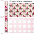 thumbnail image 5 of GRD Christmas Wrapping Paper, Pink Riding Santa, Happy Holiday Gold Foil Design Gift Wrapping Paper Suitable for Christmas, Mini Roll (17 Inch X 32.8 Feet), 5 of 12