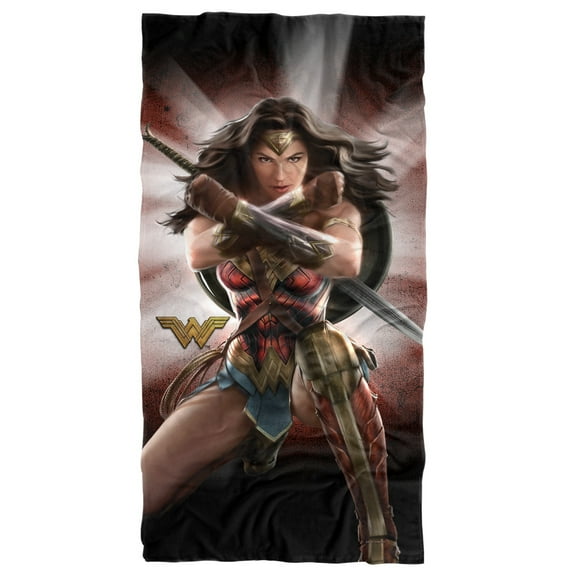 Wonder Woman Beach Towel, 30"x60" Protector of Humanity Beach Towel