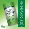 thumbnail image 3 of Triple Magnesium Complex Supplement | 60 Capsules | Glycinate, Citrate & Malate | with D3 & Zinc | by Nature's Truth, 3 of 7