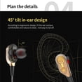 thumbnail image 3 of QKZ CK8 Earphone Double Unit Drive 3.5mm In Ear Headset Dual-Dynamic HiFi Wired Gaming Music Microphone Earbuds, 3 of 8