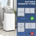 thumbnail image 6 of Dranite 14000BTU Inv Dual Hose Portable AC, 3in1, 700sf, Window Kit, 6 of 12