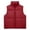 Red, variant on Vivianyo HD Women's Cropped Puffer Vest, Stand Collar Sleeveless Zip Up Winter Coat for Women, Sizes S-2XL