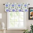 thumbnail image 2 of Valances for Windows, Purple Hydrangeas Light Filtering Window Treatment Valances for Living Room/Bedroom/Bathroom Windows, Spring Botanical Garden Florals 54"x 18" Rod Pocket Kitchen Curtains, 2 of 9