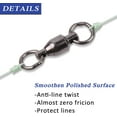 thumbnail image 4 of 20 Pack Fishing Swivels Ball Bearing Swivels Stainless Stee Solid Rings Black Nickel Strength Saltwater Swivels Fishing Tackles Heavy Duty, 4 of 6