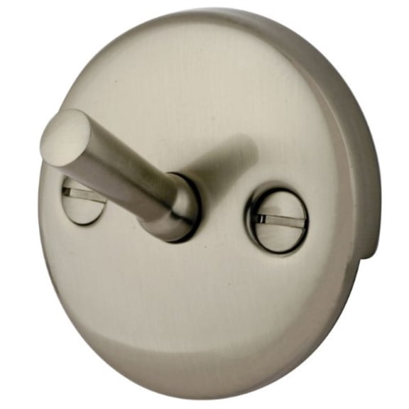 kingston brass dtl108 overflow plate for trip lever drain, brushed nickel
