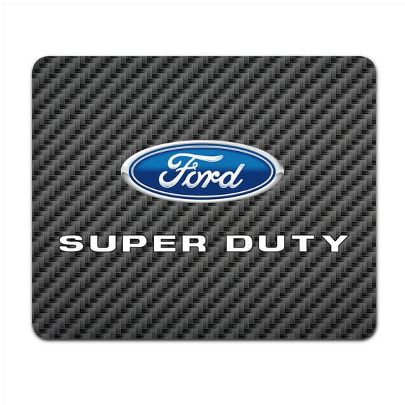 Ford Super-Duty Black Carbon Fiber Texture Graphic PC Mouse Pad
