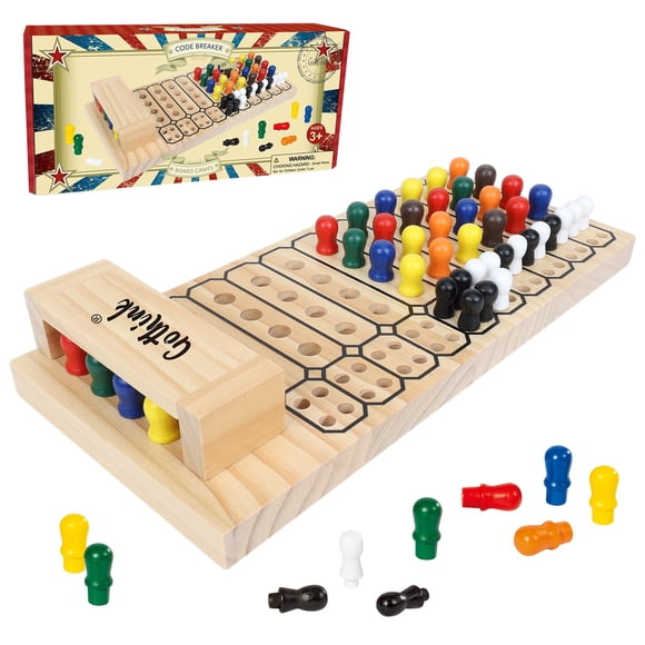Juego de mesa GOTHINK Code Breaker Wooden Strategy para mayores de 8 años