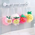 thumbnail image 2 of 5 Espuma de baño Esponja de baño suave Bola de baño Baño Loofah Forma Malla Exfoliante Cojín Cuerpo Puff Exfoliante Cojín 5pcs-multicolor JAMW Sencillez, 2 of 5
