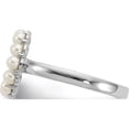 thumbnail image 3 of Sterling Silver Rhodium-Plated 2-2.5Mm Button Fwc Pearl Ringsize 6 (Width 0) (Length 0) - Jbsp, 3 of 5