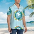 thumbnail image 5 of Balery Dreaming Travel Print Men's Hawaiian Shirts Short Sleeve Beach Shirt Relaxed Fit Vacation Button Down Shirts-XX-Large, 5 of 9