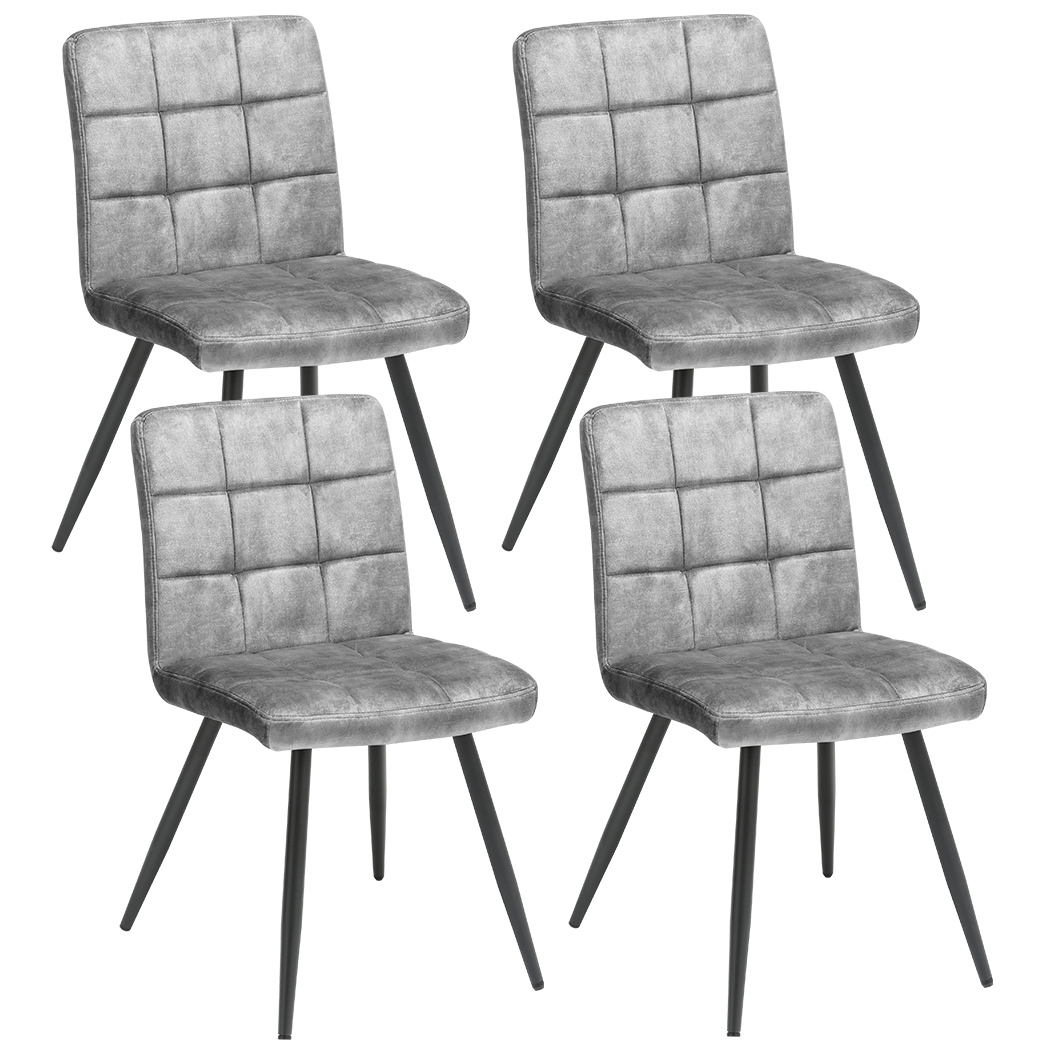 Duhome Set of 4 Velvet Dining Chairs Mid Century Chairs Accent Chairs
