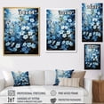 thumbnail image 4 of Designart "pasture Of Forgetmenots Flowers II" Floral & Botanical Floater Framed Wall Decor, 4 of 7