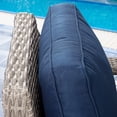 thumbnail image 3 of MeetLeisure Outdoor Polyethylene (PE) Wicker Swivel Rocker Chair, Navy, 3 of 9