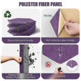thumbnail image 2 of 12Pcs Self-Adhesive Acoustic Panel Hexagon Y-Lined Sound Proof Panel Noise Insulation High Density F, 2 of 5