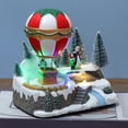thumbnail image 4 of Adornos navideños Cateissary Globo aerostático Navidad Artesanía en miniatura 7.08 × 4.92 × 7.08 pulgadas, 4 of 6