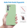 thumbnail image 4 of JETech Slim Fit Case Compatible with Samsung Galaxy S21 5G 6.2-Inch, Thin Phone Cover with Shock-Absorption and Carbon Fiber Design (Green), 4 of 7