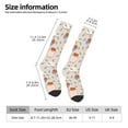 thumbnail image 7 of Knee High Socks for Men and Women, Cute Hamster Balloon Leaves Althletic Compression Socks, Support Long Tube Socks for Outdoor Sport, Calf Socks, High Stockings for Women Men, 7 of 7